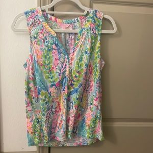 Lily Pulitzer cotton sleeveless top . Size S